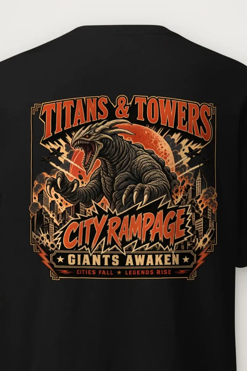 "City Rampage" Heavyweight Unisex Crewneck T-shirt