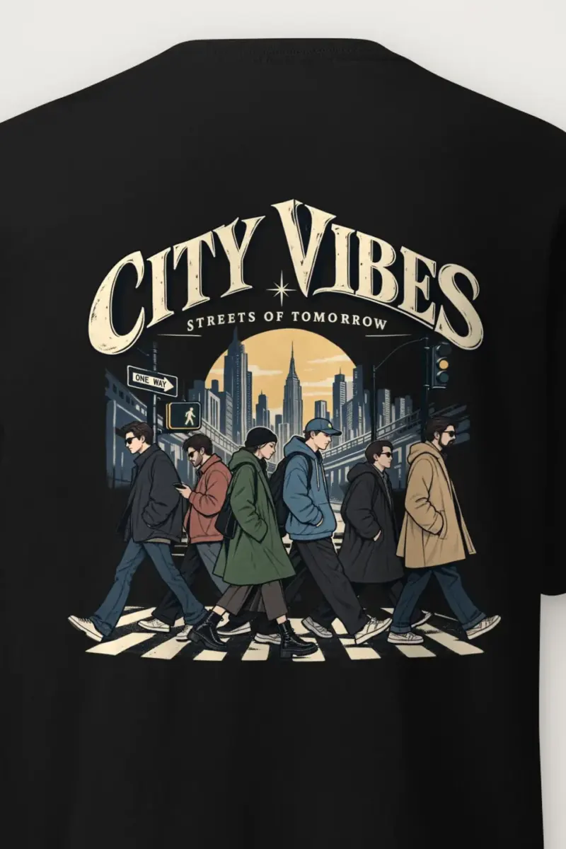 "City Vibes" Heavyweight Unisex Crewneck T-shirt