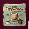 "Classic Cappuccino" Heavyweight Unisex Crewneck T-shirt