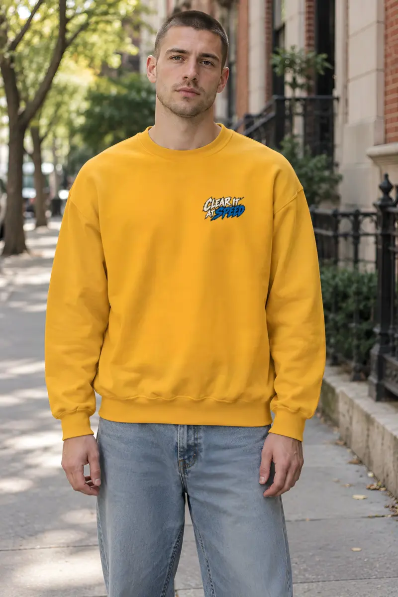 "Clear It at Speed" Heavy Blend Unisex Crewneck Sweatshirt