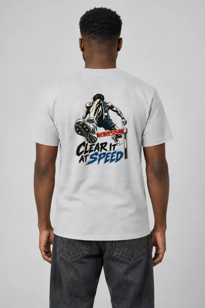 "Clear It at Speed" Heavyweight Unisex Crewneck T-shirt