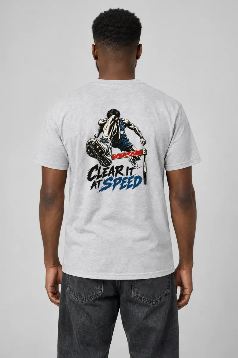 "Clear It at Speed" Heavyweight Unisex Crewneck T-shirt