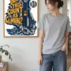 "Cliff Lift Engraving" Premium Wooden Framed Poster
