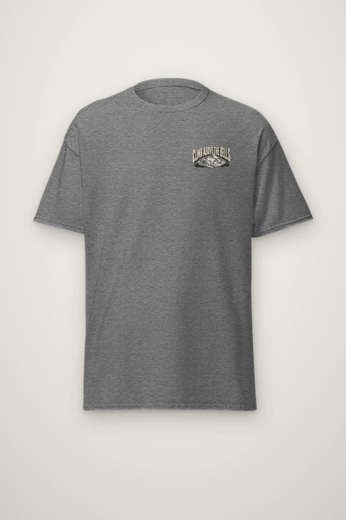 "Climb Above the Bells" Heavyweight Unisex Crewneck T-shirt