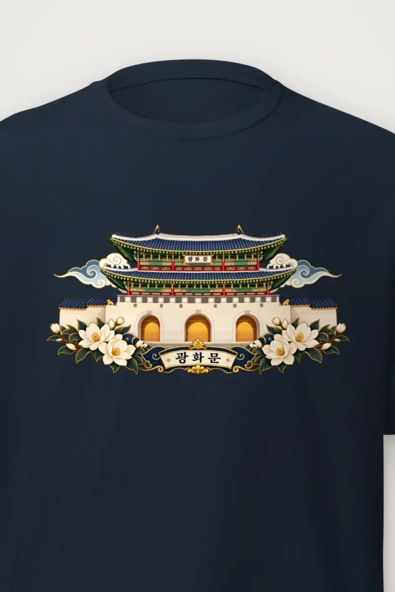 "Cloud Framed Gate" Heavyweight Unisex Crewneck T-shirt