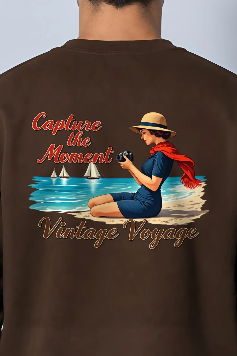 "Coastal Shutter" 1 Crewneck Sweatshirt - the graphic up close
