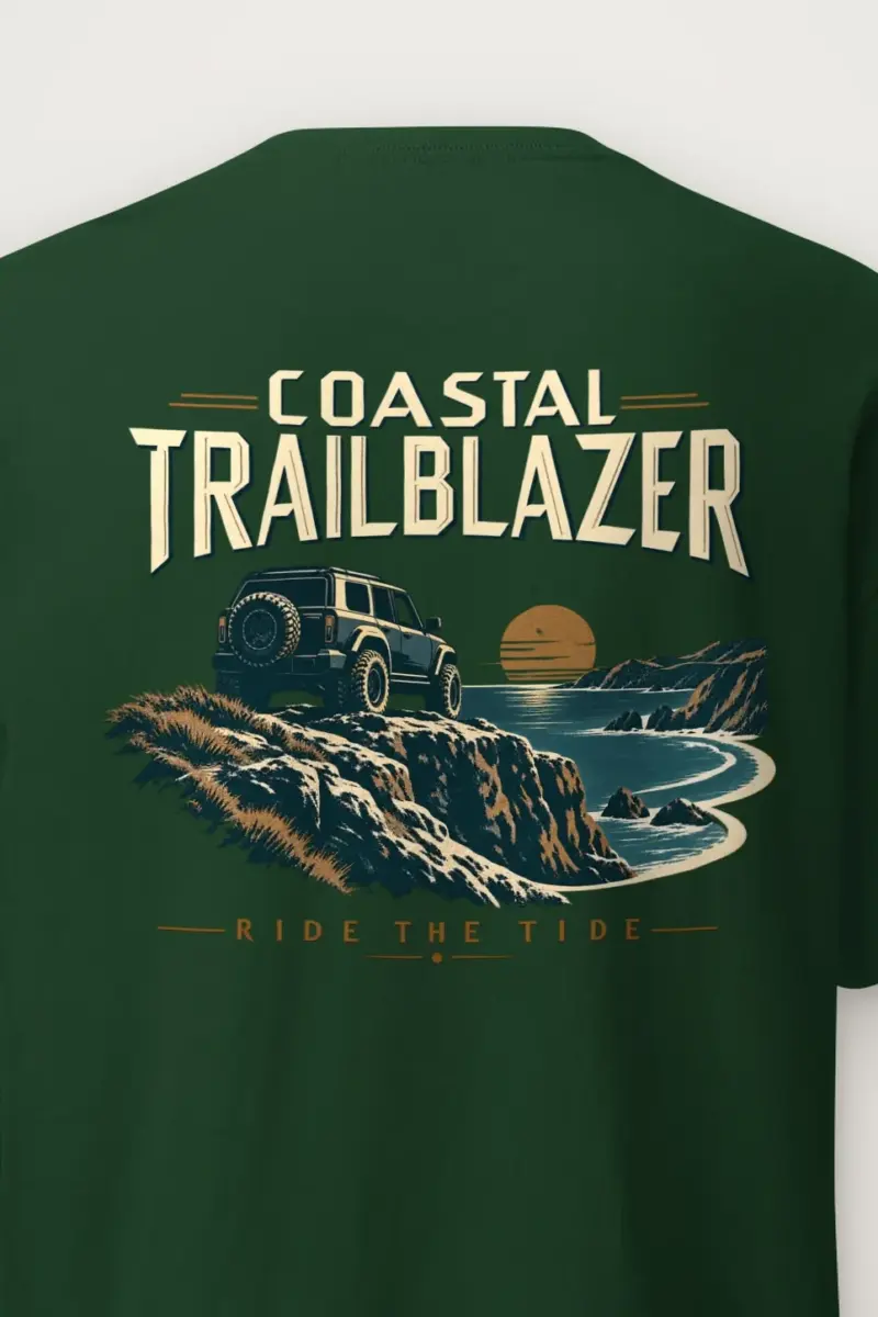 "Coastal Trailblazer" Heavyweight Unisex Crewneck T-shirt