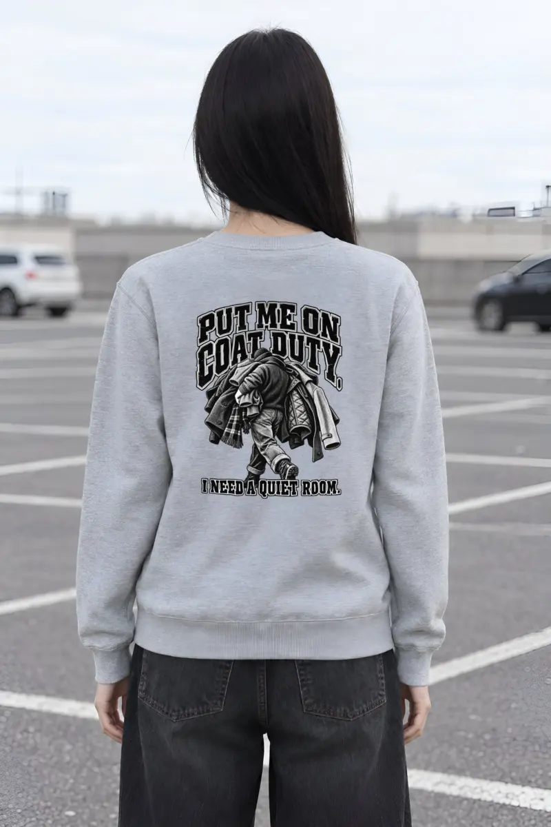 "Coat Duty" Heavy Blend Unisex Crewneck Sweatshirt