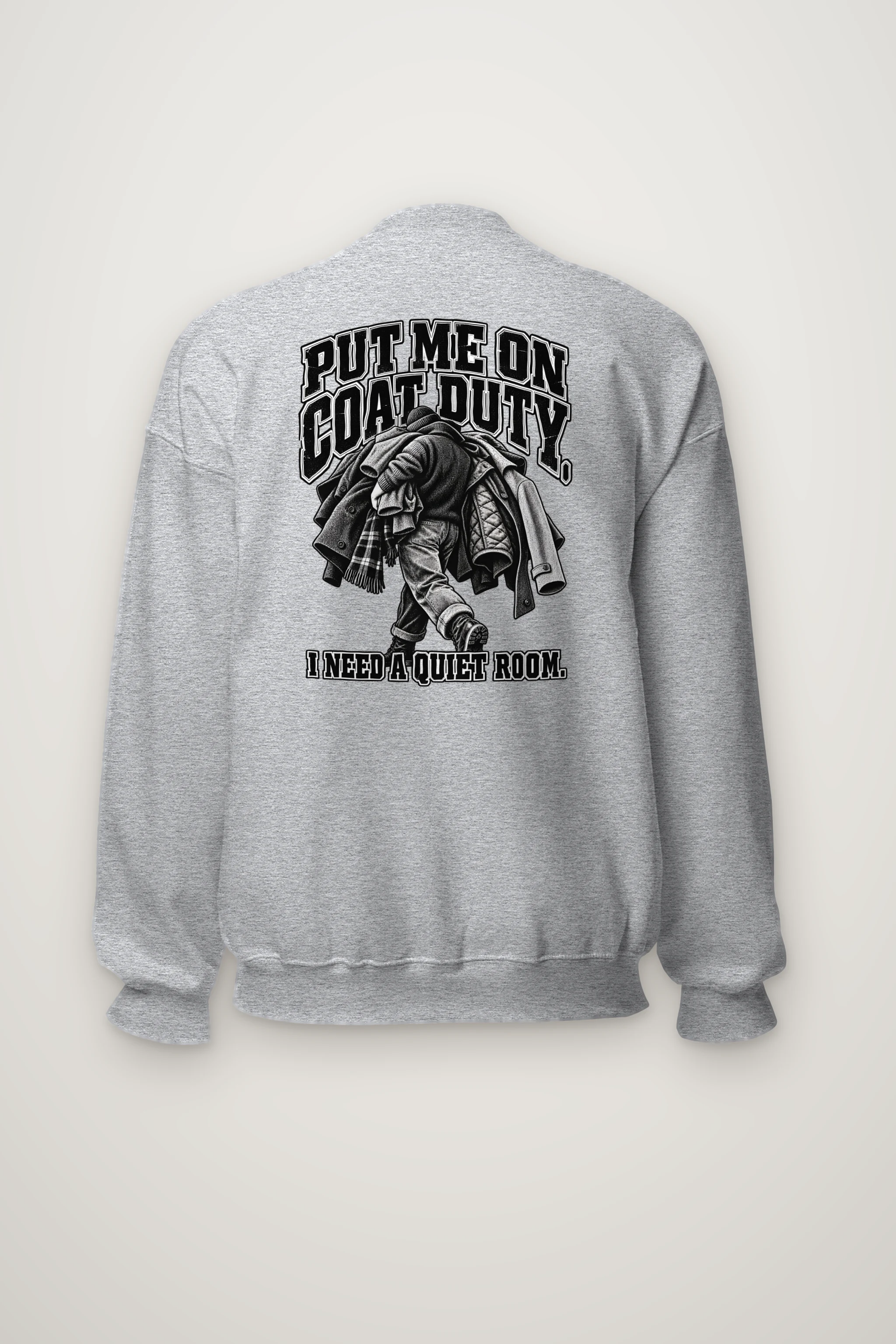 "Coat Duty" Heavy Blend Unisex Crewneck Sweatshirt
