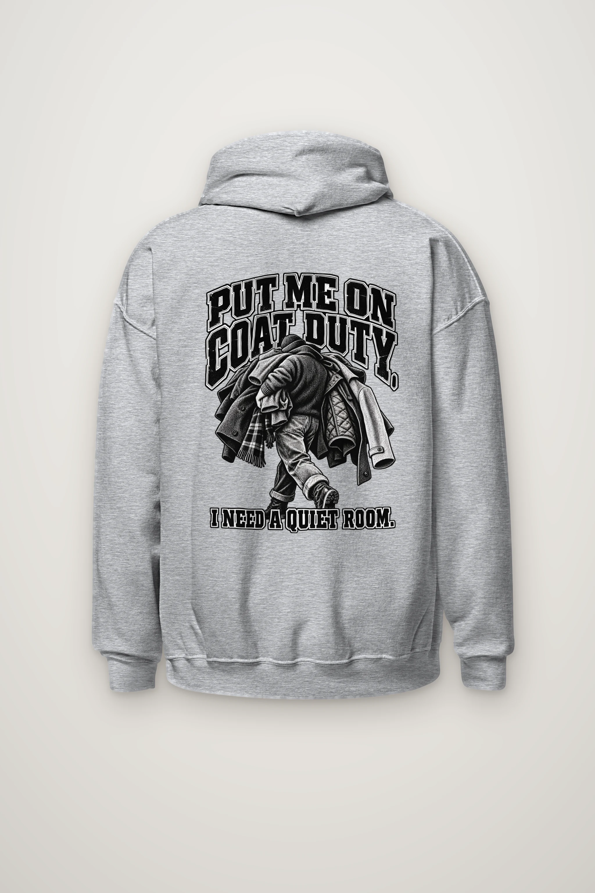 "Coat Duty" Heavy Blend Unisex Pullover Hoodie