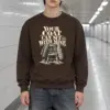 "Coats On A Wooden Chair" Heavy Blend Unisex Crewneck Sweatshirt