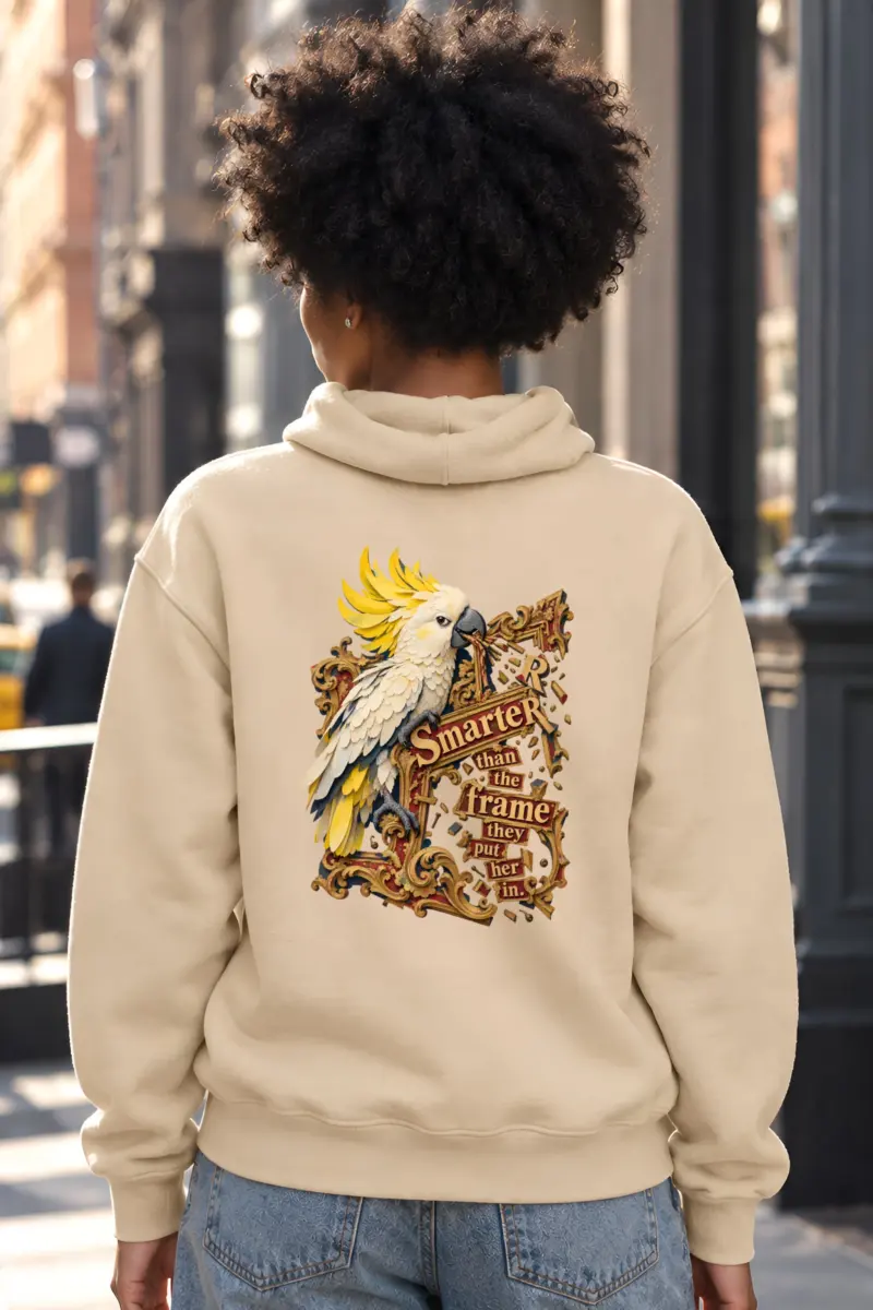 “Cockatoo Frame Breaker” Unisex Pullover Hoodie