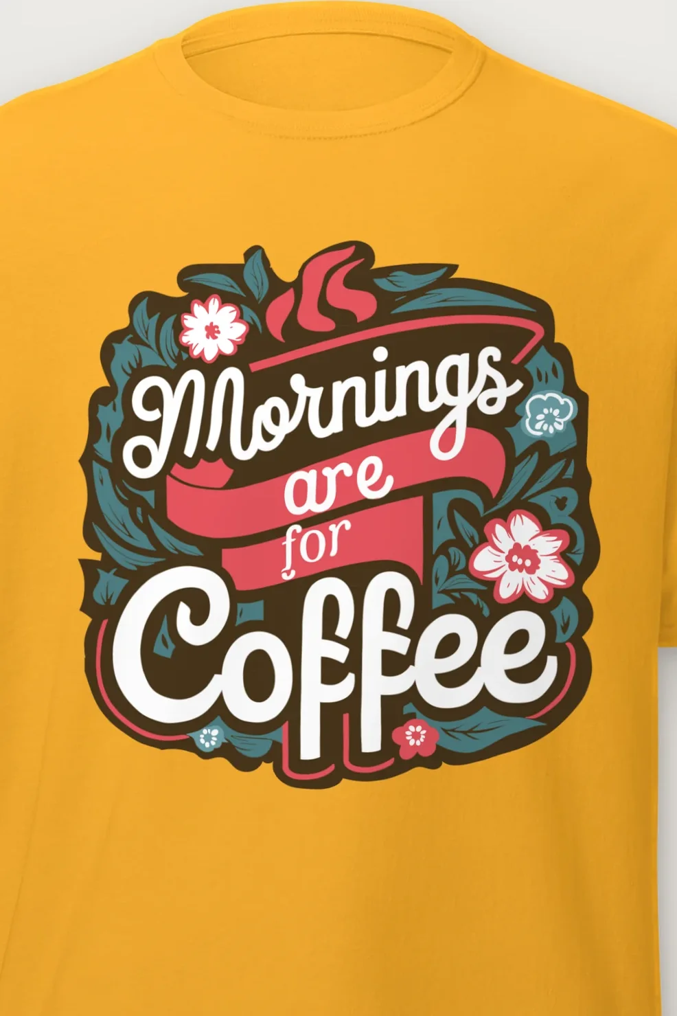 "Coffee Blossom Club" Heavyweight Unisex Crewneck T-shirt