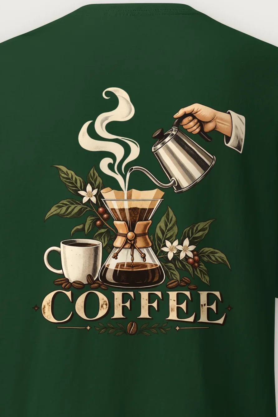 "Coffee Botanica" Heavyweight Unisex Crewneck T-shirt