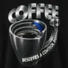 "Coffee Deserves A Control Room" Men's Oversized Heavyweight Crewneck T-Shirt
