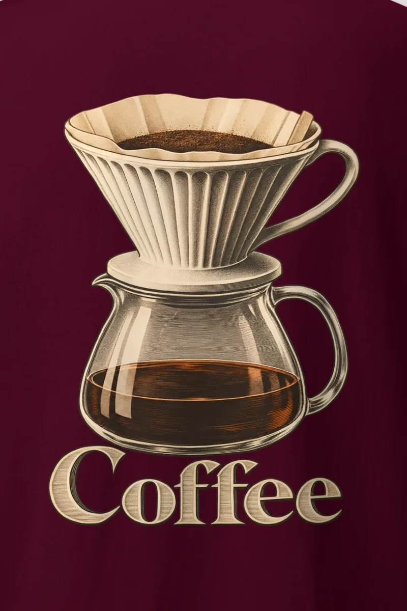 "Coffee Dripper" Heavyweight Unisex Crewneck T-shirt