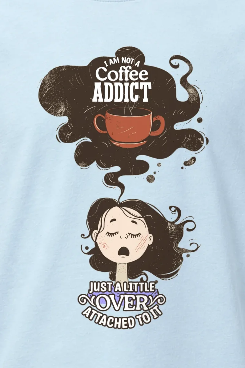 "Coffee Lover Attached" Heavyweight Unisex Crewneck T-shirt