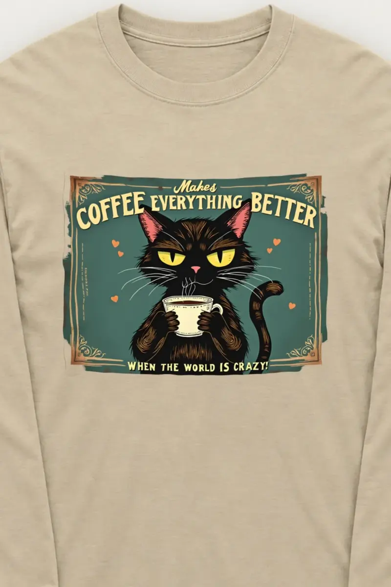 "Coffee Makes Everything Better" Unisex Longsleeve T-shirt