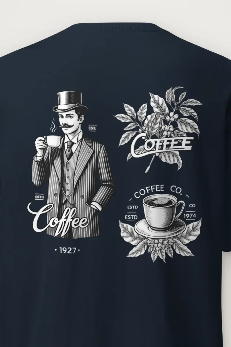 "Coffee Merchant 1927" Heavyweight Unisex Crewneck T-shirt