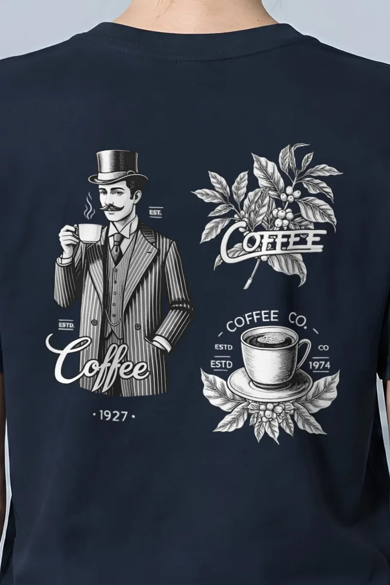 "Coffee Merchant 1927" Heavyweight Unisex Crewneck T-shirt