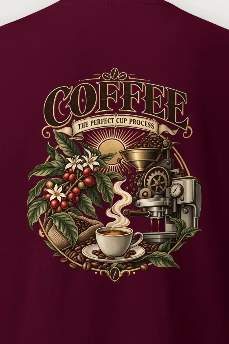 "Coffee Process" Heavyweight Unisex Crewneck T-shirt