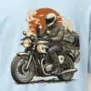 "Coffee Run Rider" Heavyweight Unisex Crewneck T-shirt