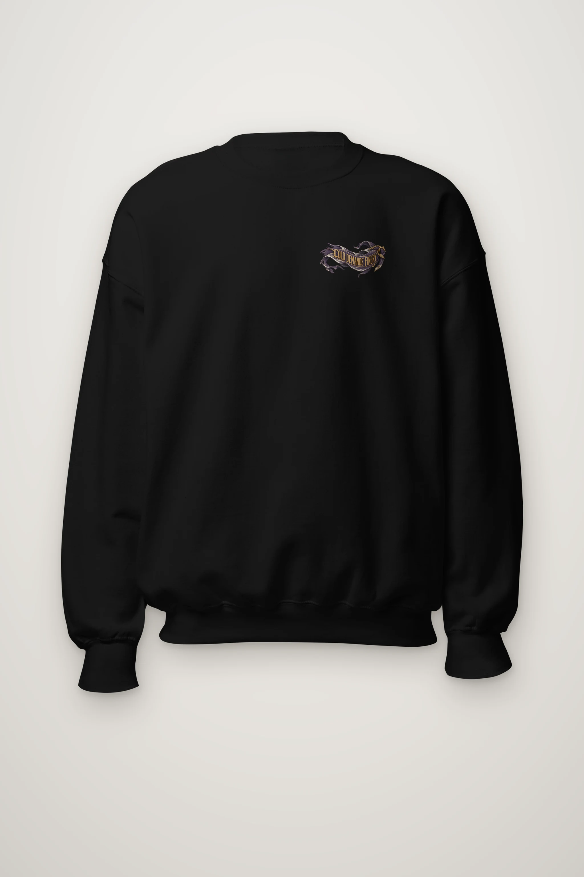 "Cold Demands Finery" Heavy Blend Unisex Crewneck Sweatshirt