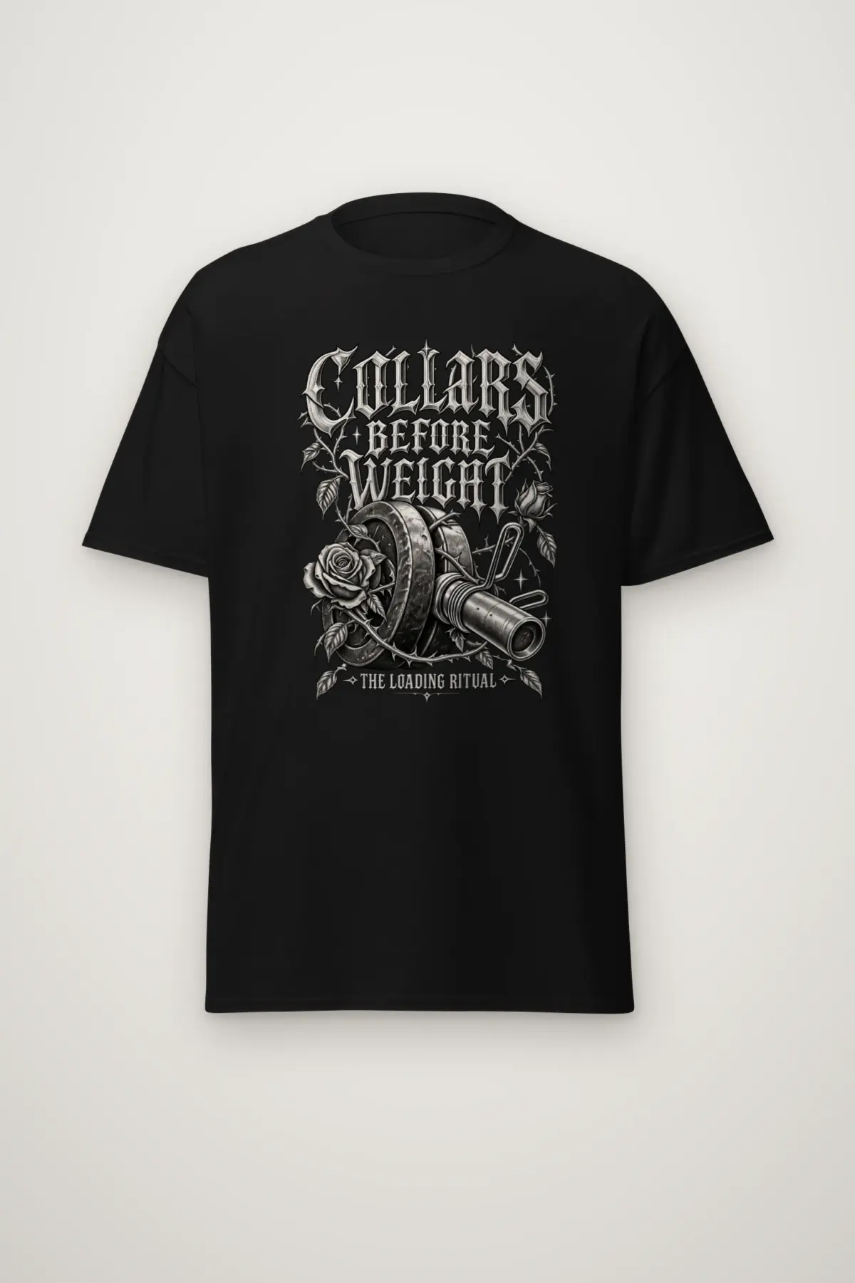 "Collars Before Weight" Heavyweight Unisex Crewneck T-shirt
