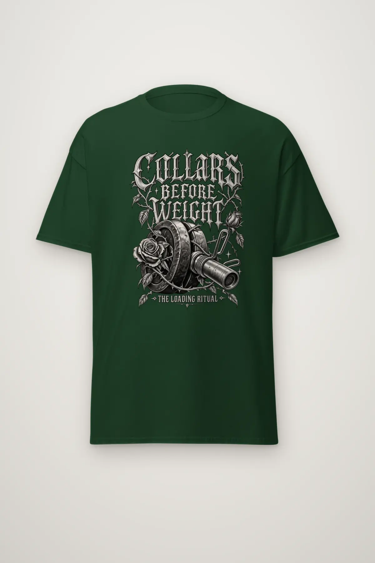 "Collars Before Weight" Heavyweight Unisex Crewneck T-shirt