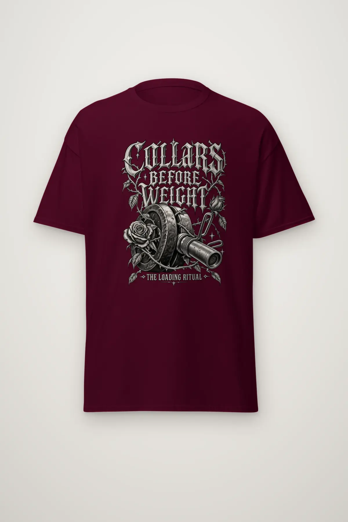 "Collars Before Weight" Heavyweight Unisex Crewneck T-shirt