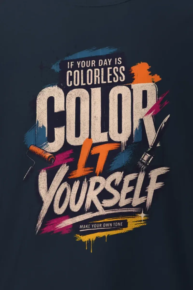 "Color Yourself" Heavyweight Unisex Crewneck T-shirt