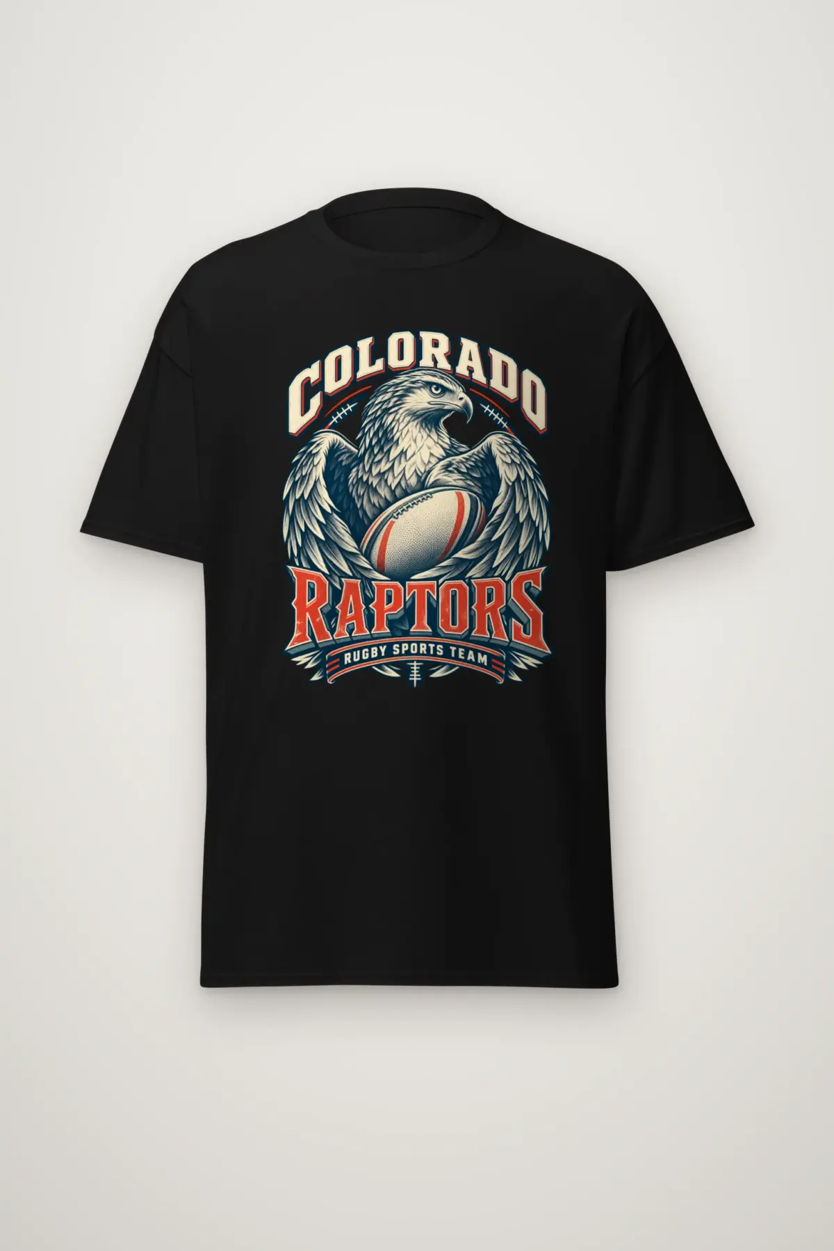 "Colorado Raptors Rugby Sports Team" Heavyweight Unisex Crewneck T-shirt