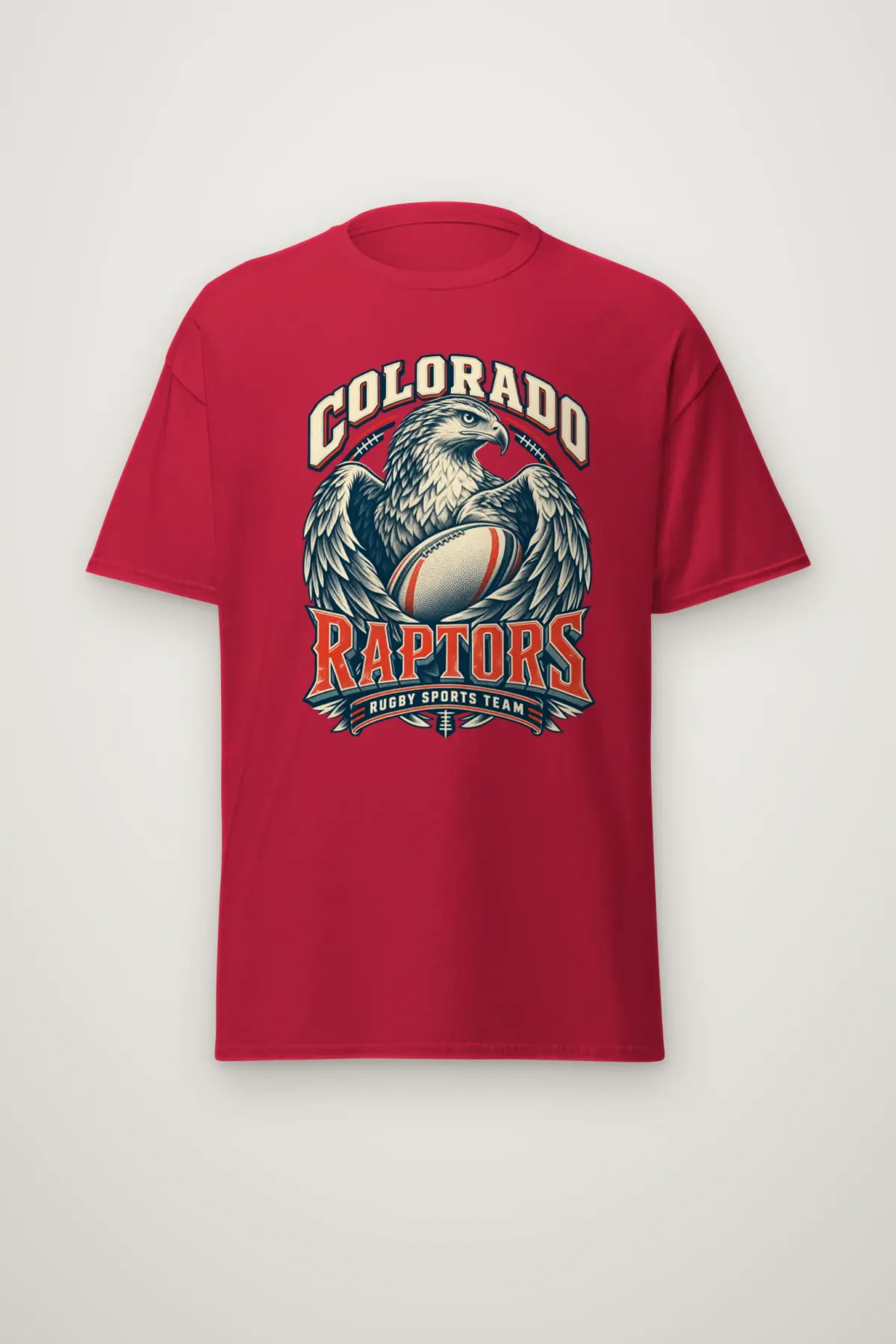 "Colorado Raptors Rugby Sports Team" Heavyweight Unisex Crewneck T-shirt