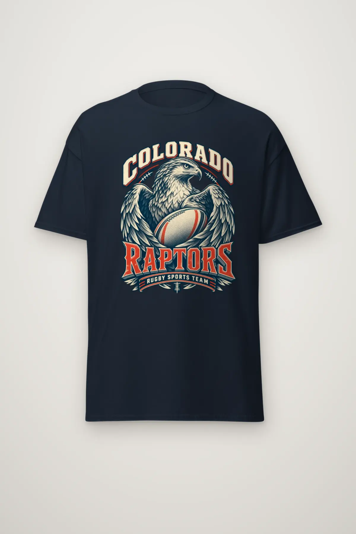 "Colorado Raptors Rugby Sports Team" Heavyweight Unisex Crewneck T-shirt