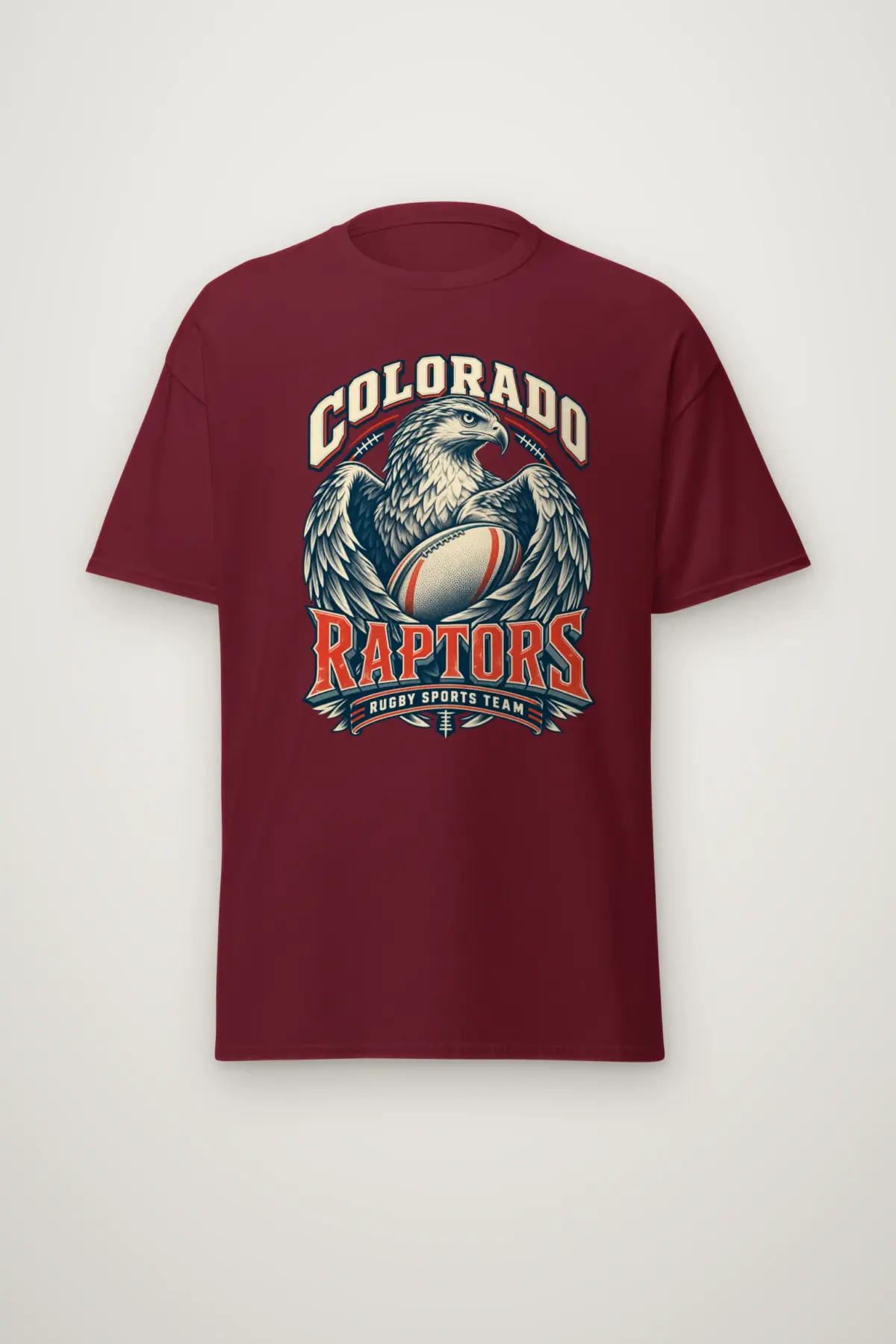 "Colorado Raptors Rugby Sports Team" Heavyweight Unisex Crewneck T-shirt