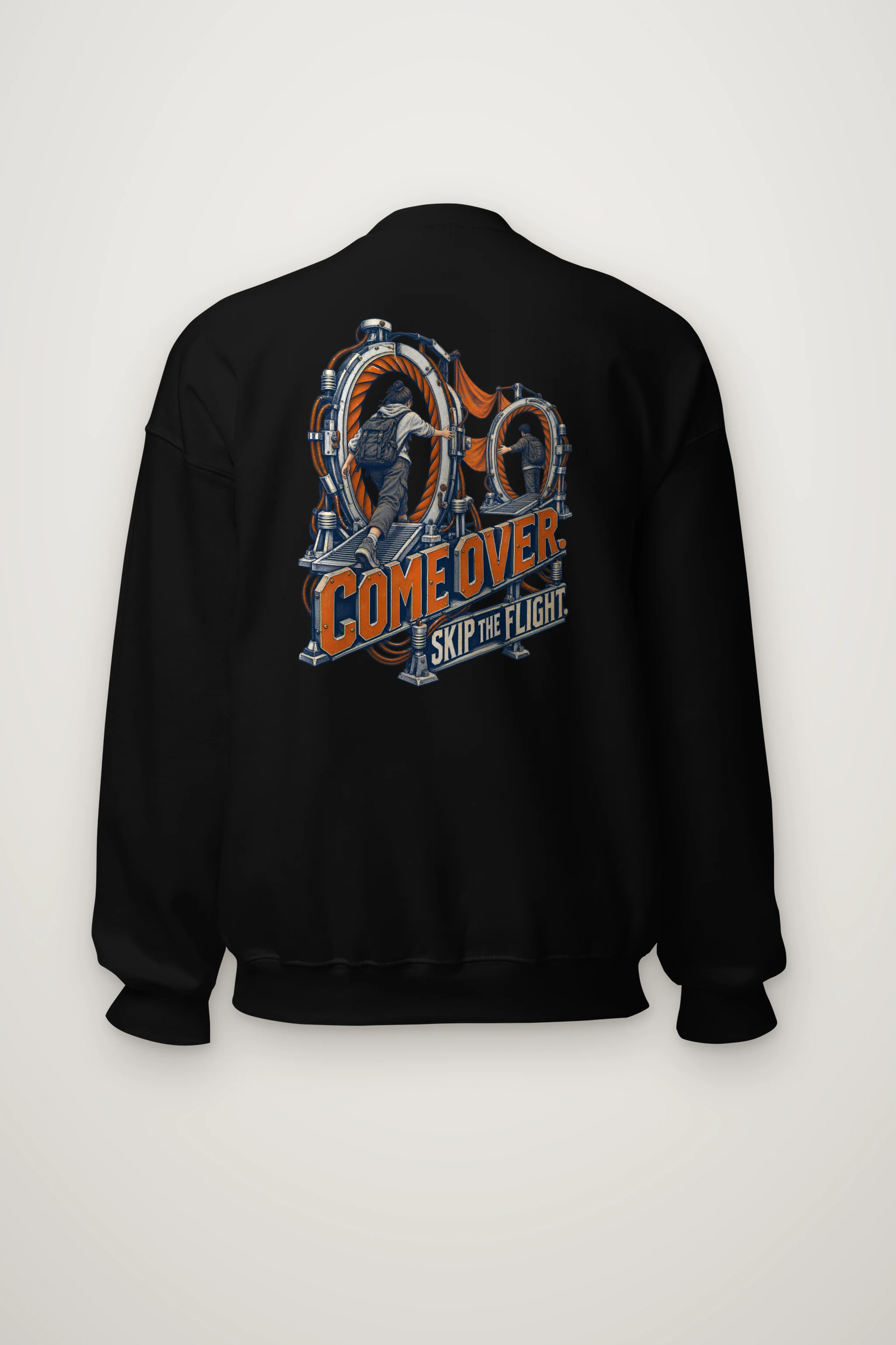 "Come Over Skip the Flight" Heavy Blend Unisex Crewneck Sweatshirt