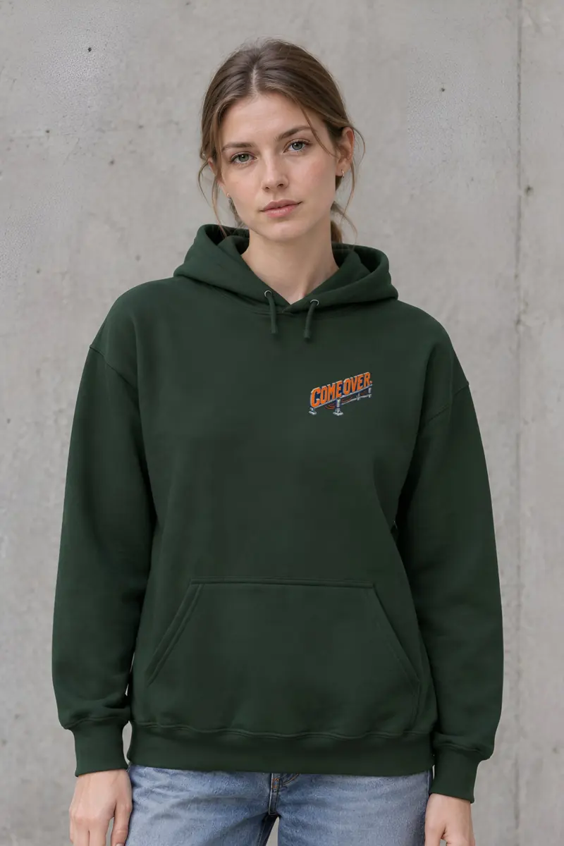 "Come Over. Skip the Flight." Heavy Blend Unisex Pullover Hoodie
