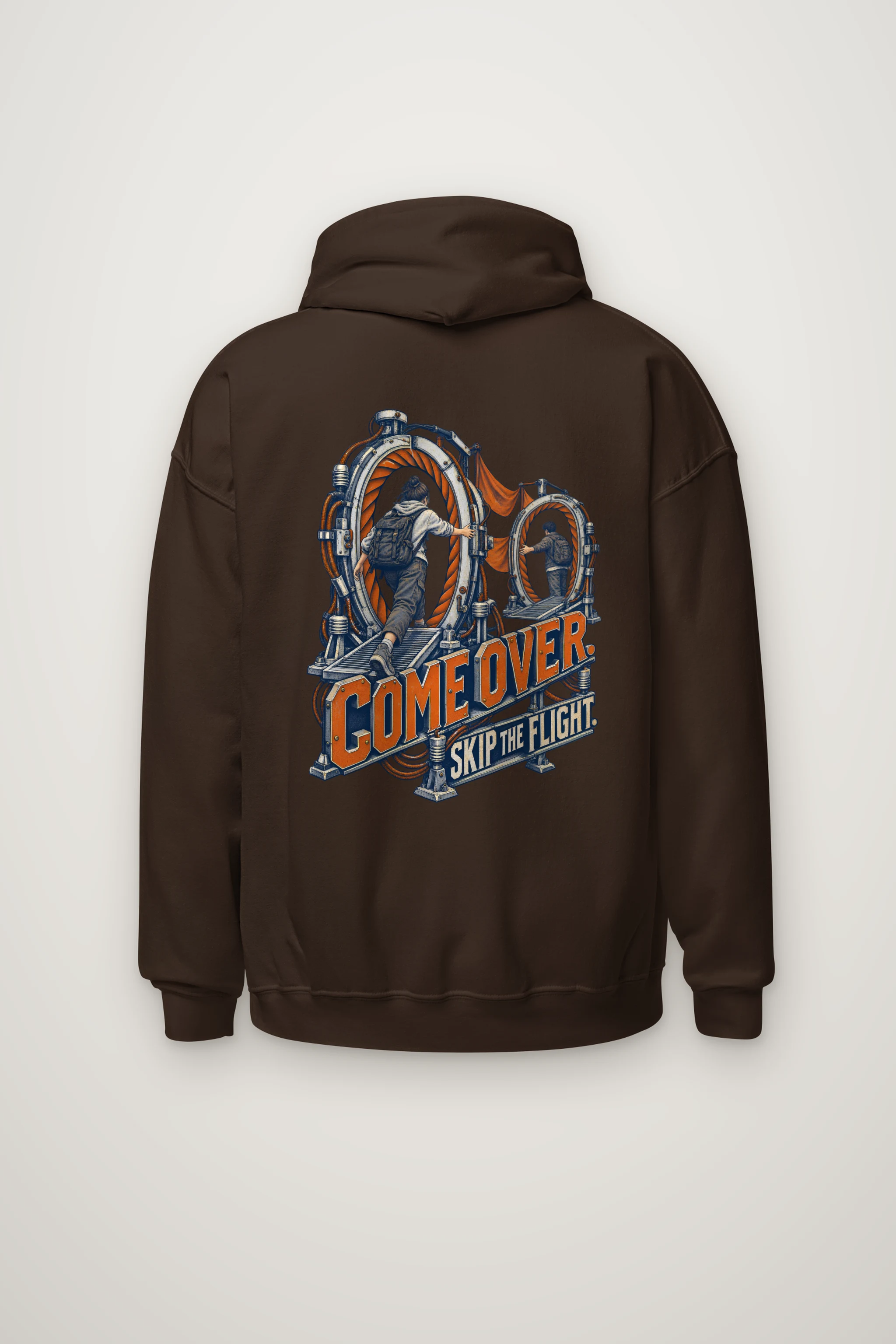 "Come Over. Skip the Flight." Heavy Blend Unisex Pullover Hoodie