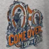 "Come Over Skip the Flight" Heavyweight Unisex Crewneck T-shirt