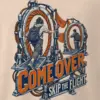 "Come Over Skip the Flight" Men's Oversized Heavyweight Crewneck T-Shirt