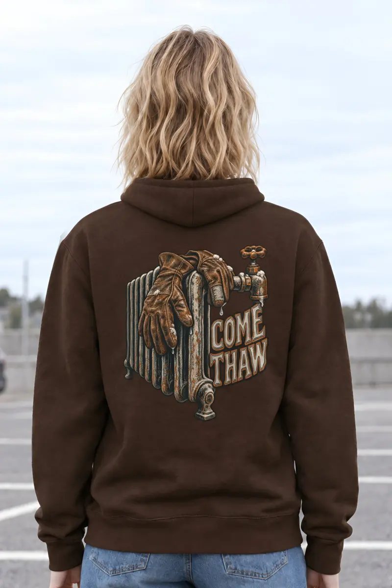 "COME THAW" Heavy Blend Unisex Pullover Hoodie