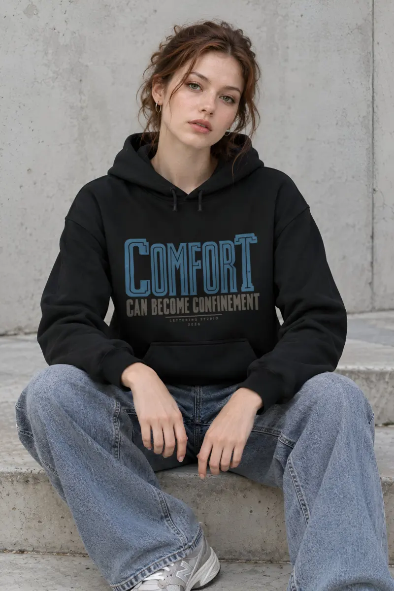 "Comfort Can Become Confinement" Heavy Blend Unisex Pullover Hoodie