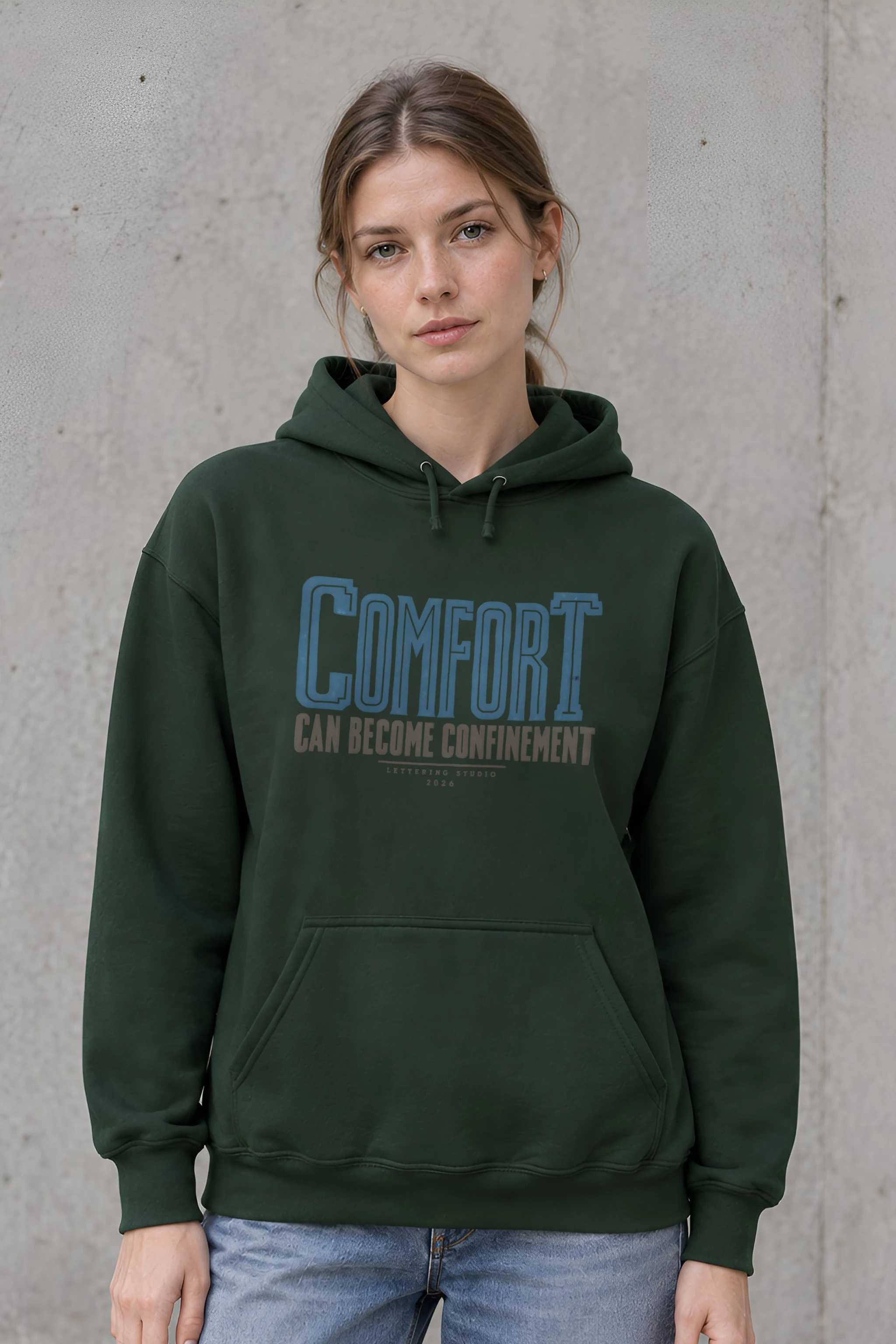 "Comfort Can Become Confinement" Heavy Blend Unisex Pullover Hoodie