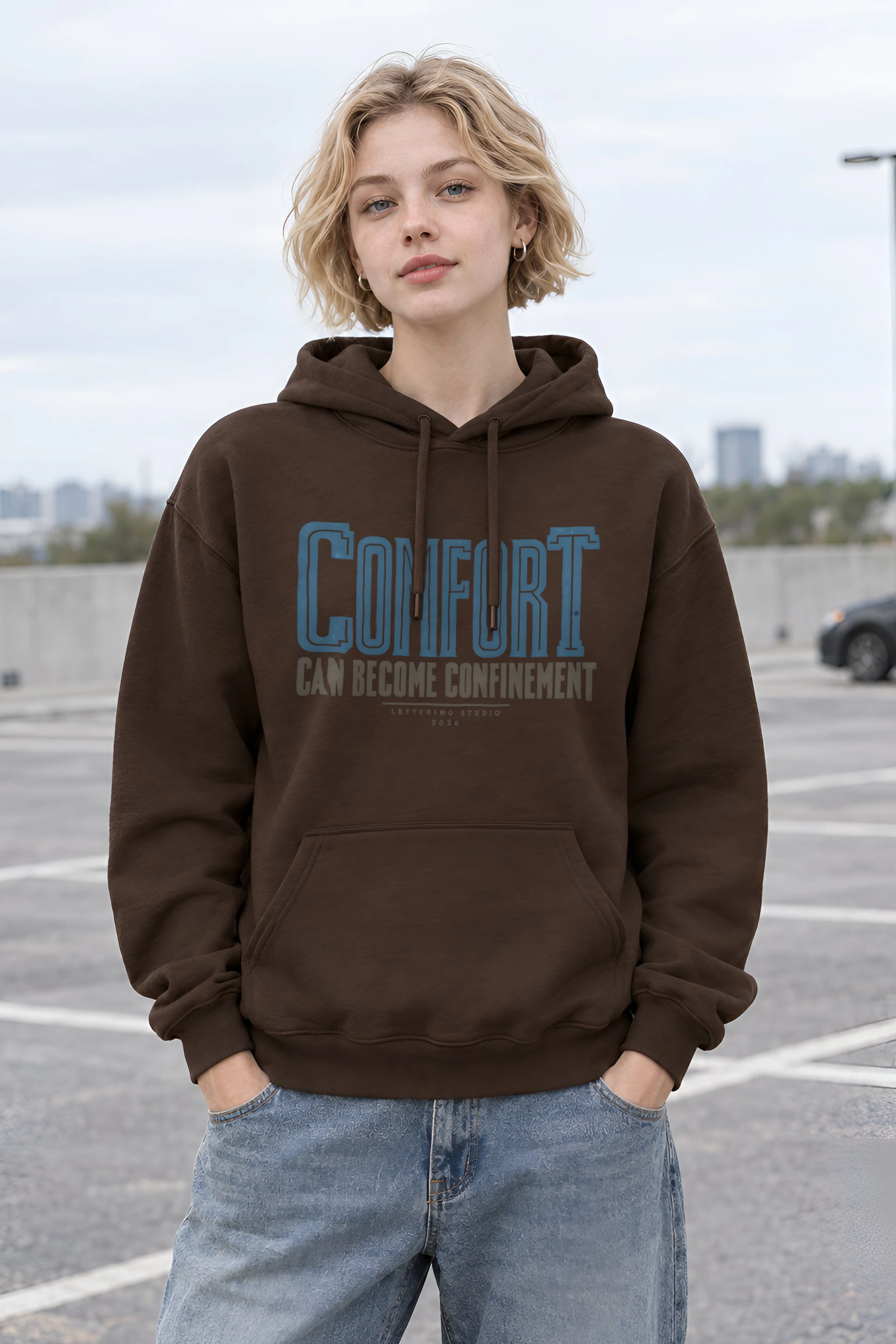 "Comfort Can Become Confinement" Heavy Blend Unisex Pullover Hoodie