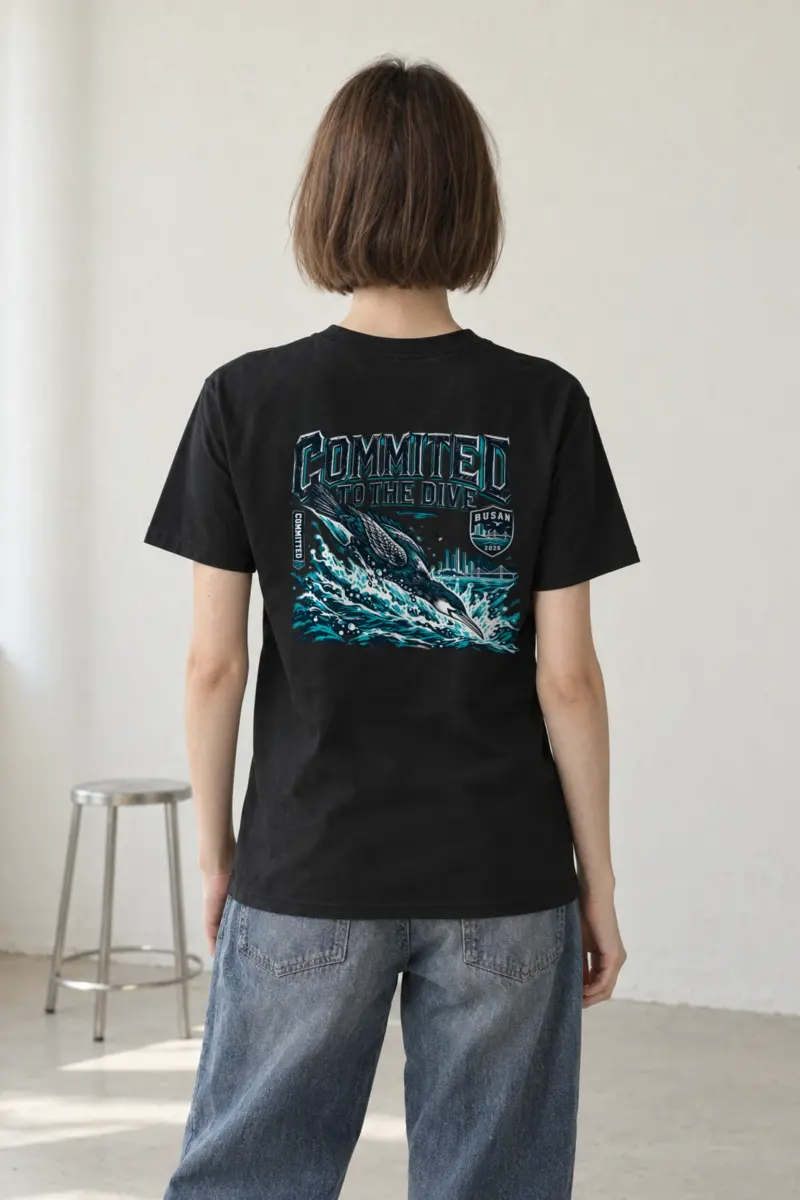 "Committed to the Dive" Heavyweight Unisex Crewneck T-shirt