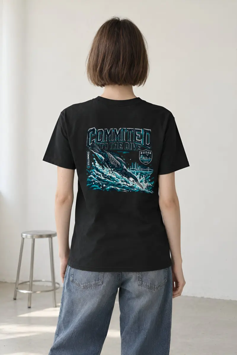 "Committed to the Dive" Heavyweight Unisex Crewneck T-shirt