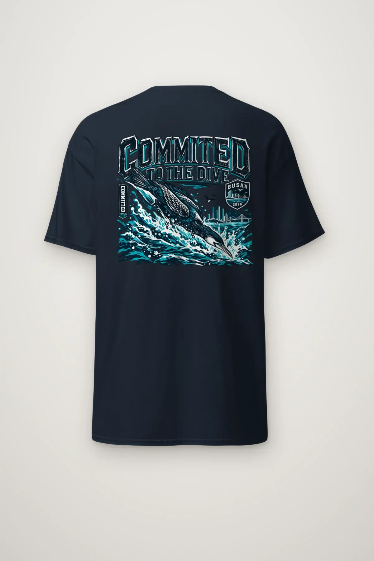 "Committed to the Dive" Heavyweight Unisex Crewneck T-shirt