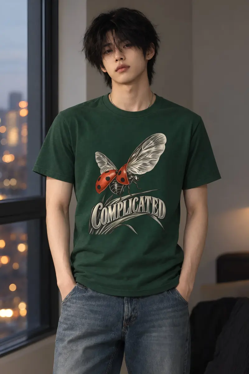 "Complicated" Heavyweight Unisex Crewneck T-shirt
