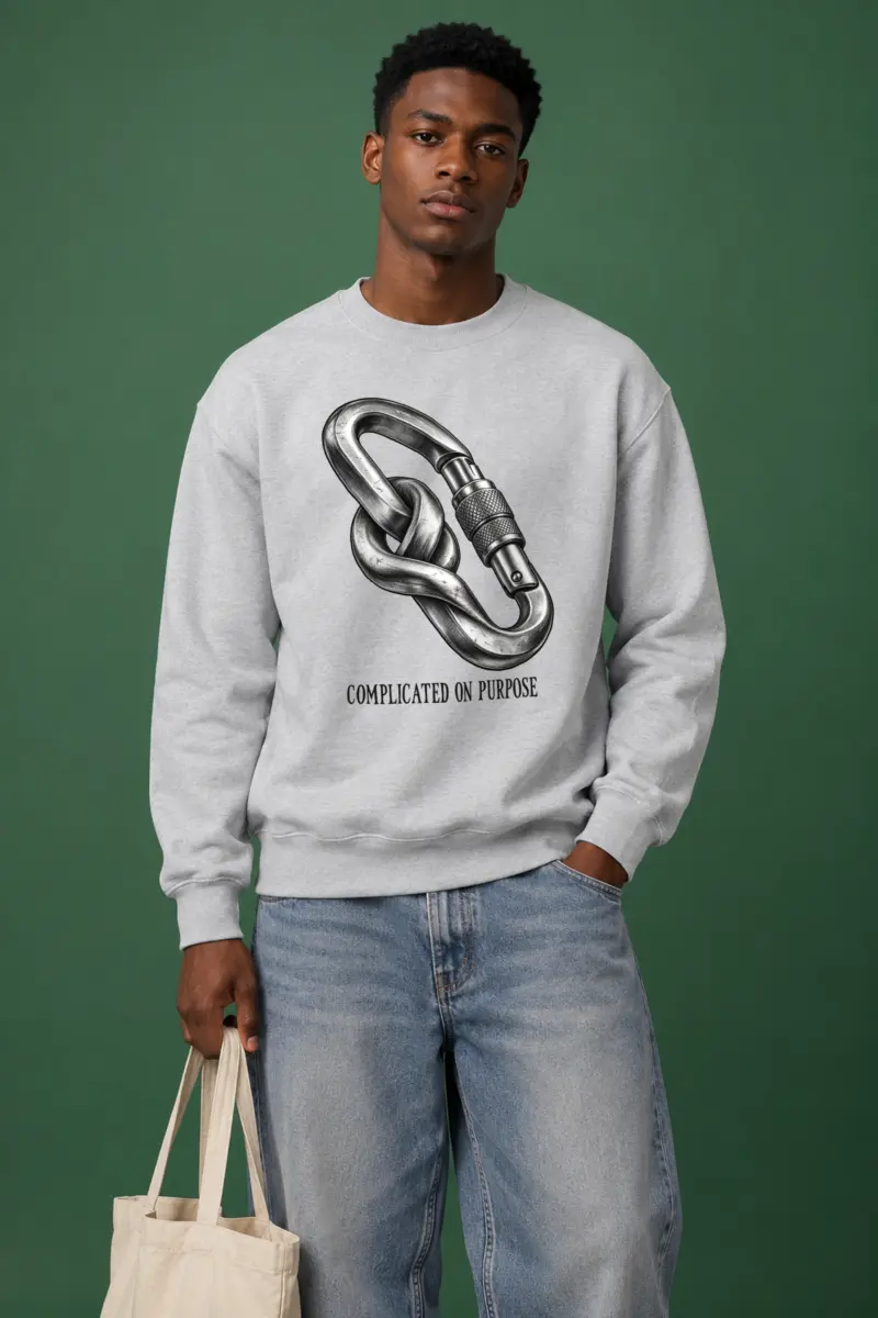"Complicated on Purpose" Heavy Blend Unisex Crewneck Sweatshirt