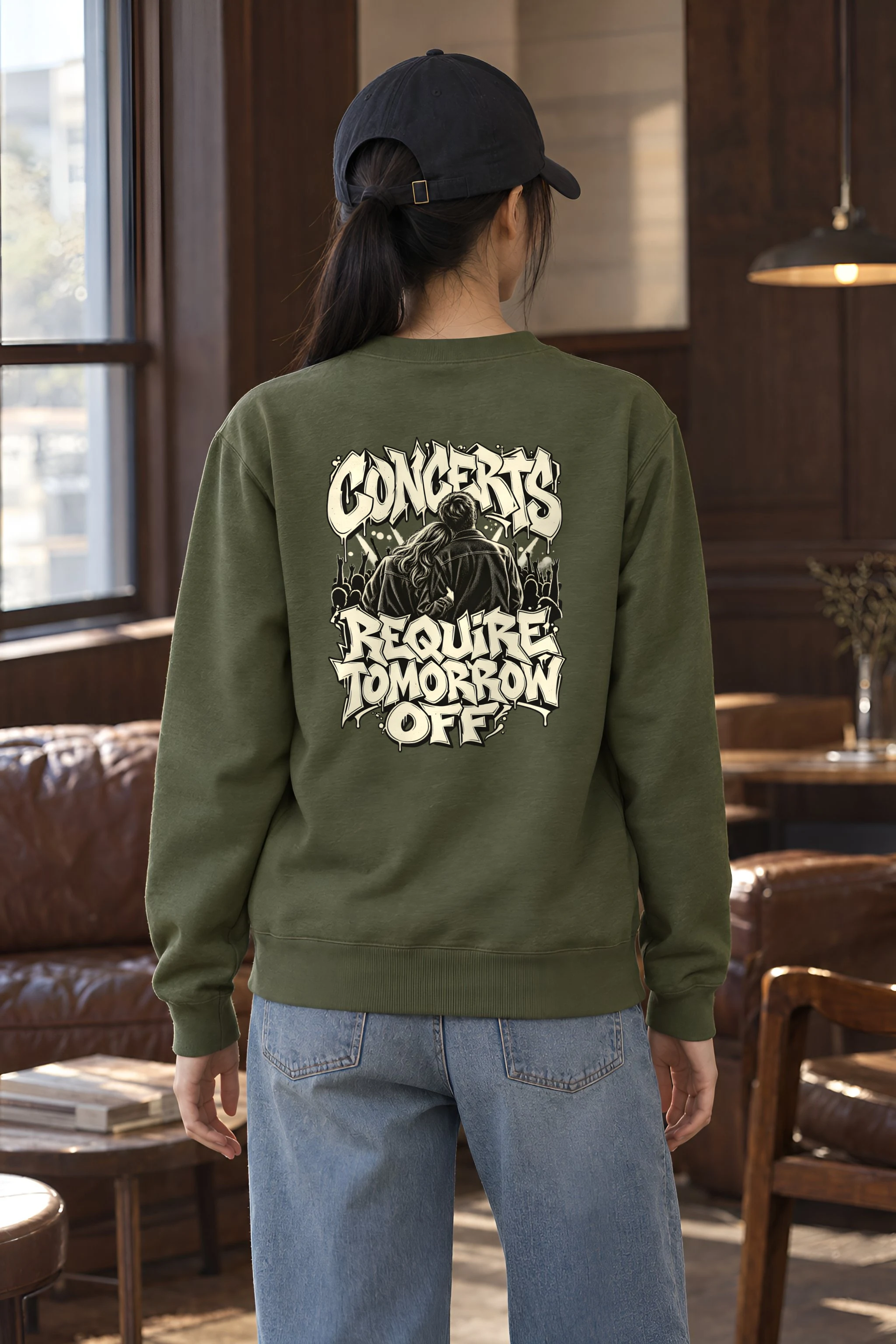 "Concerts Require Tomorrow Off" Heavy Blend Unisex Crewneck Sweatshirt